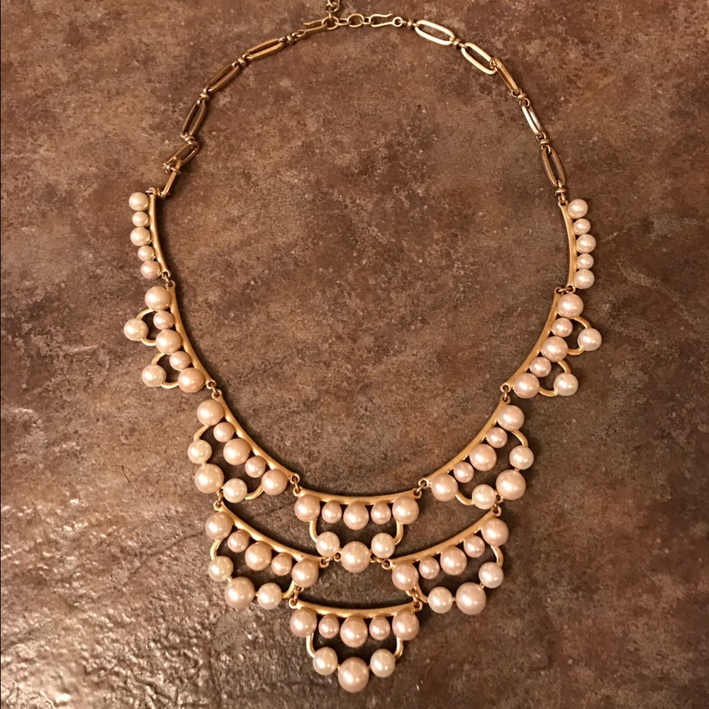 Stella & Dot Frances Pearl Statement Necklace