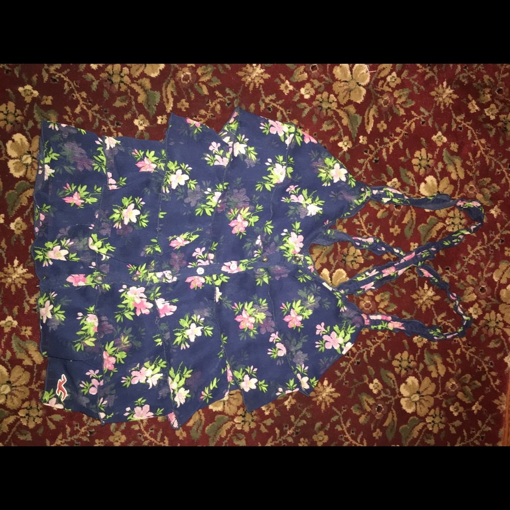 Sheer Hollister tank top with a criss cross back