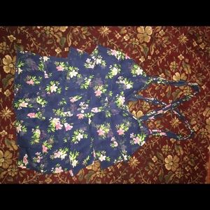 Sheer Hollister tank top with a criss cross back