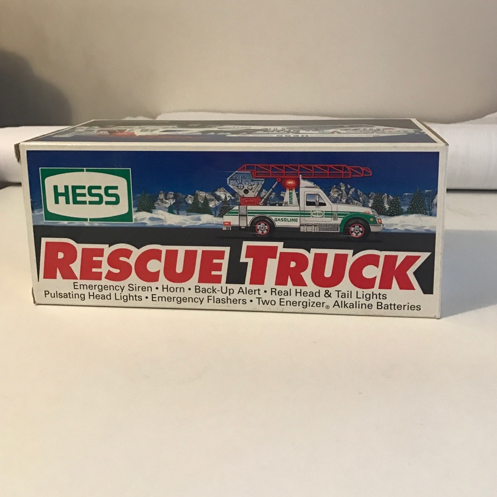 1994 Hess Rescue Truck In Box Never Taken Out