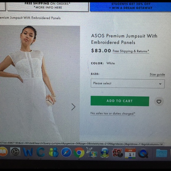 Asos Embroided Jumpsuit - Picture 4 of 5