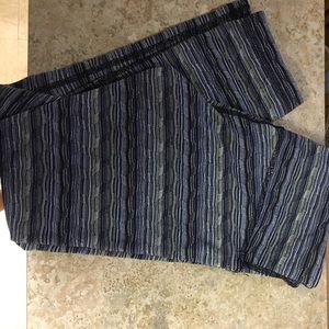 Lulu Lemon Striped Blue Leggings