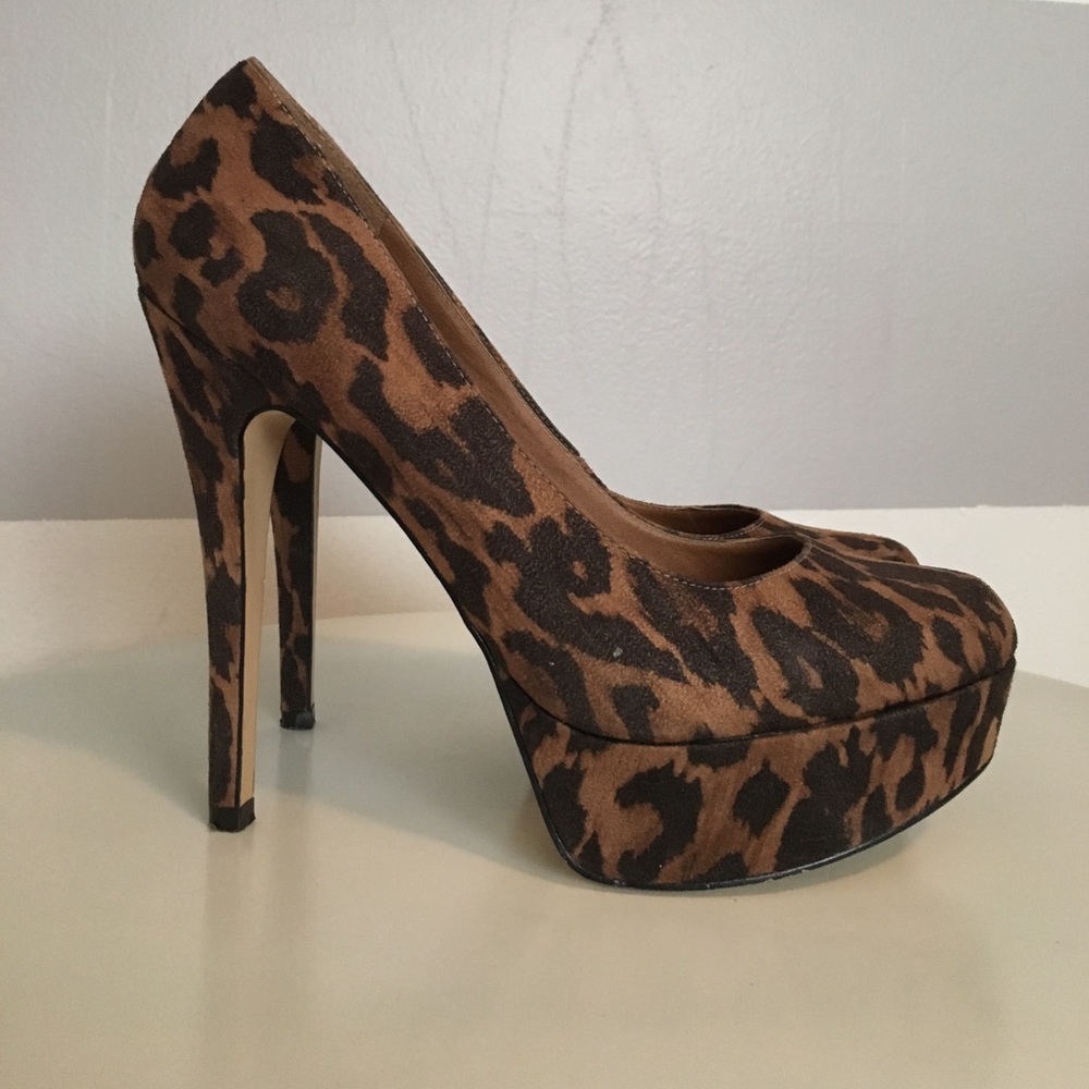 Cheetah Print Aldo Platform Pumps - Picture 1 of 1
