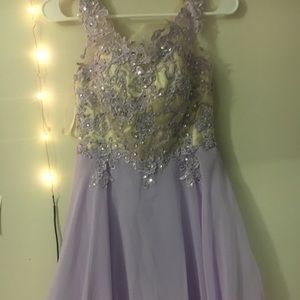 Lavender Floral Dress