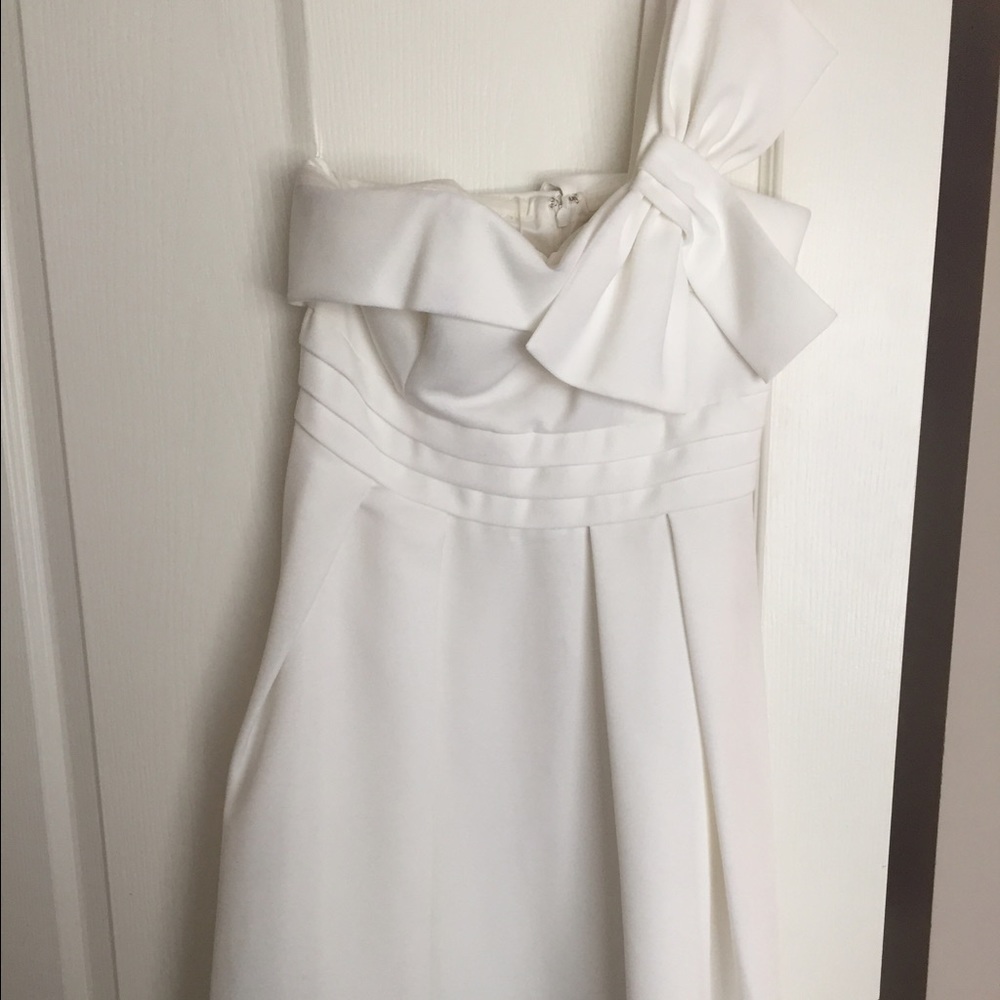 Eliza J New York One Shoulder Bow Dress