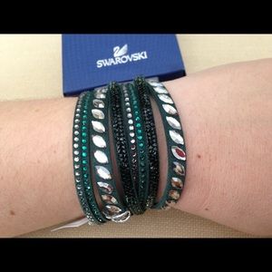 SWAROVSKI Green Slake Pulse Bracelet