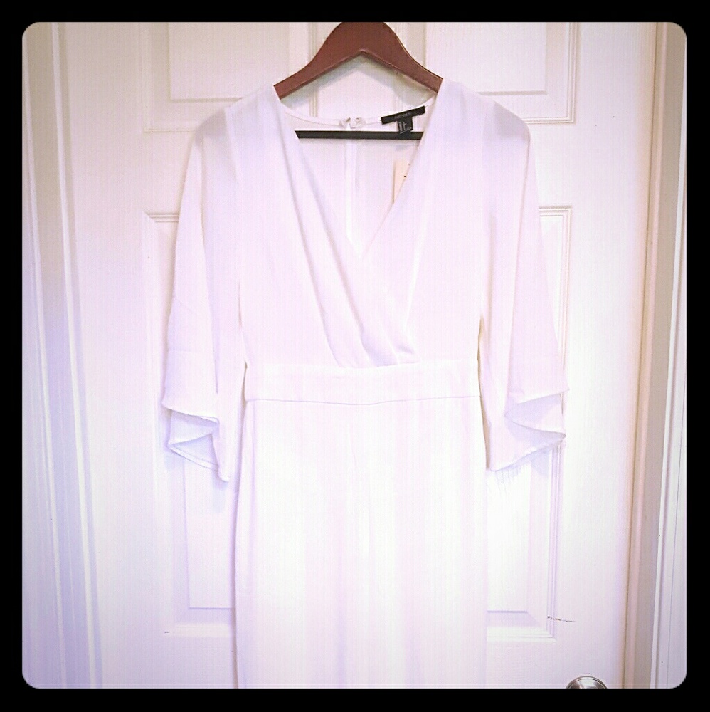 Forever 21 ivory jumpsuit NWT wedding, bridal