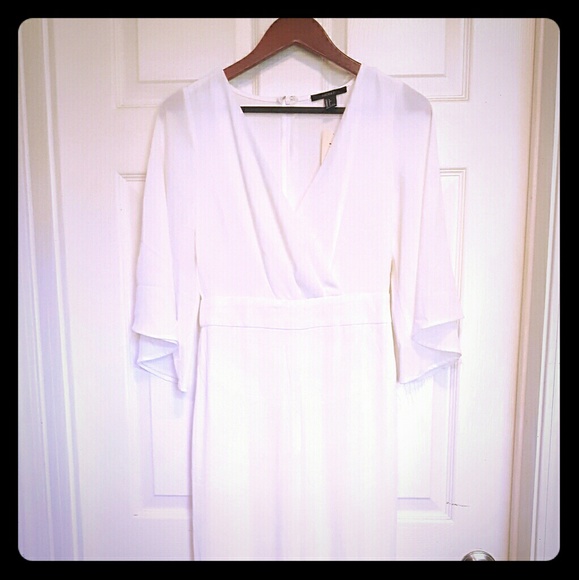 Forever 21 Pants - Forever 21 ivory jumpsuit NWT wedding, bridal