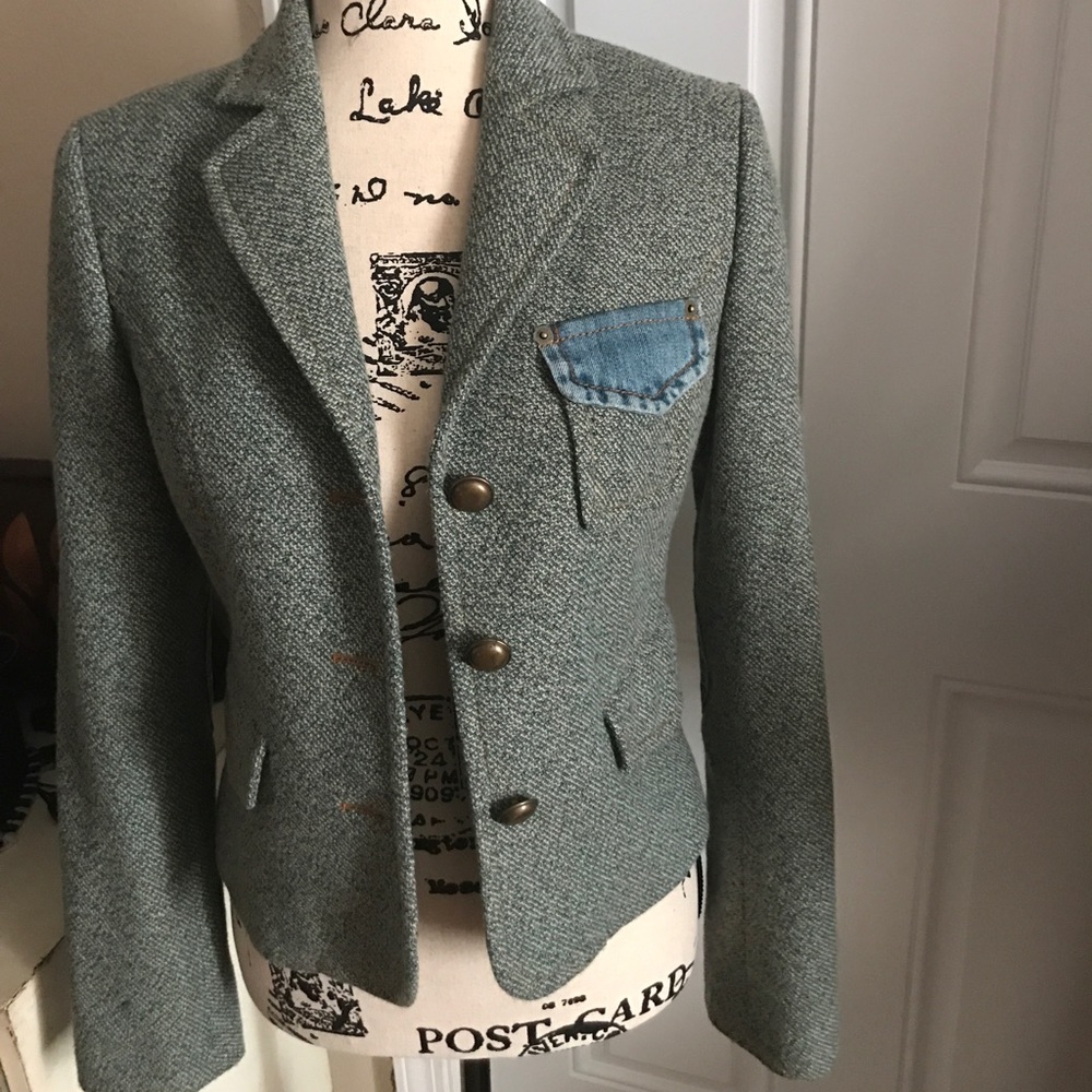 United Colors Wool and Denim women blazer.