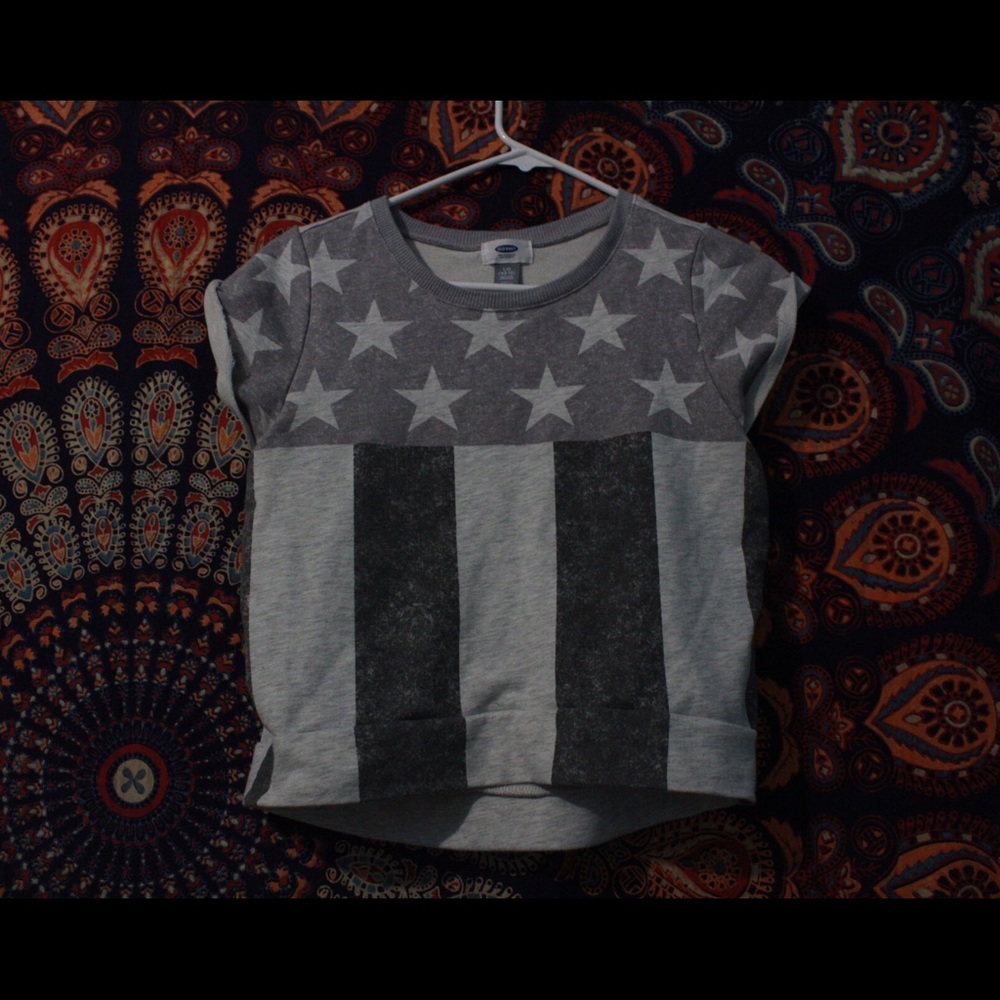 American flag crop top