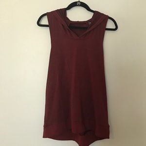 Onzie hooded x- back tank
