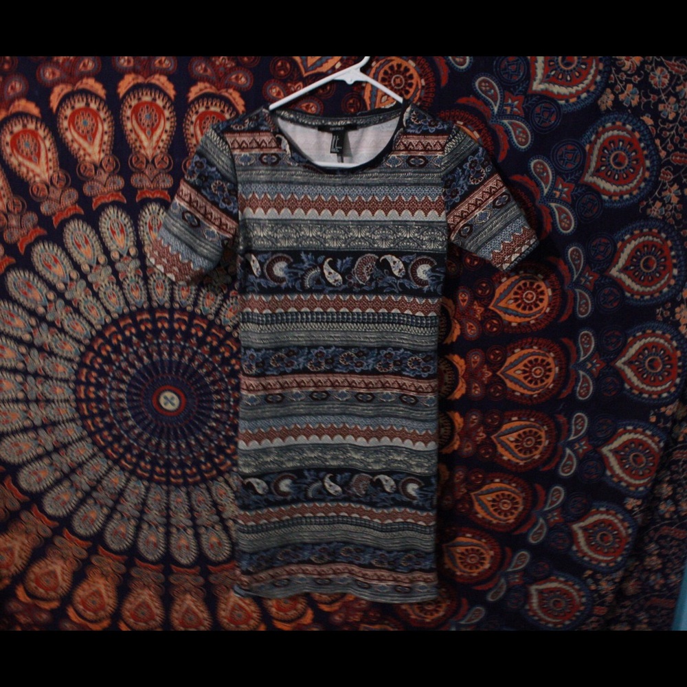 printed body-con dress