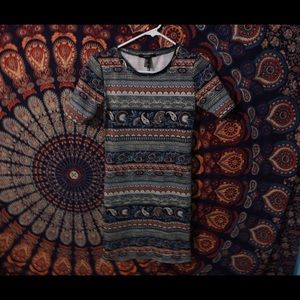 printed body-con dress