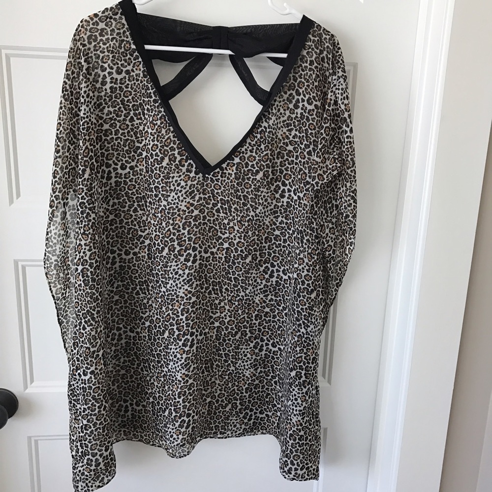 Victoria's Secret swim cover up - leopard