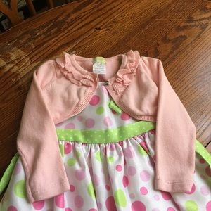 Sleeveless dress with 1/2 Sweater