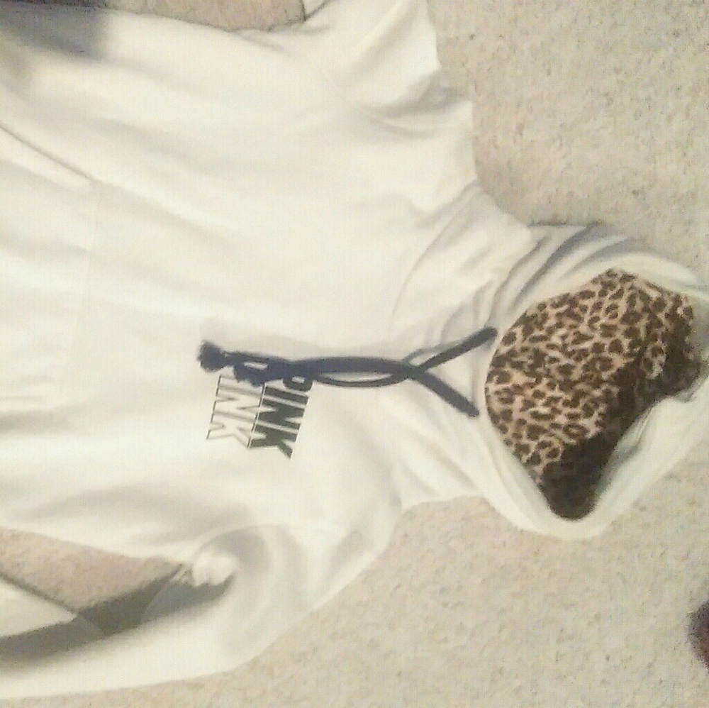 Rare cheetah funnel neck hoodie