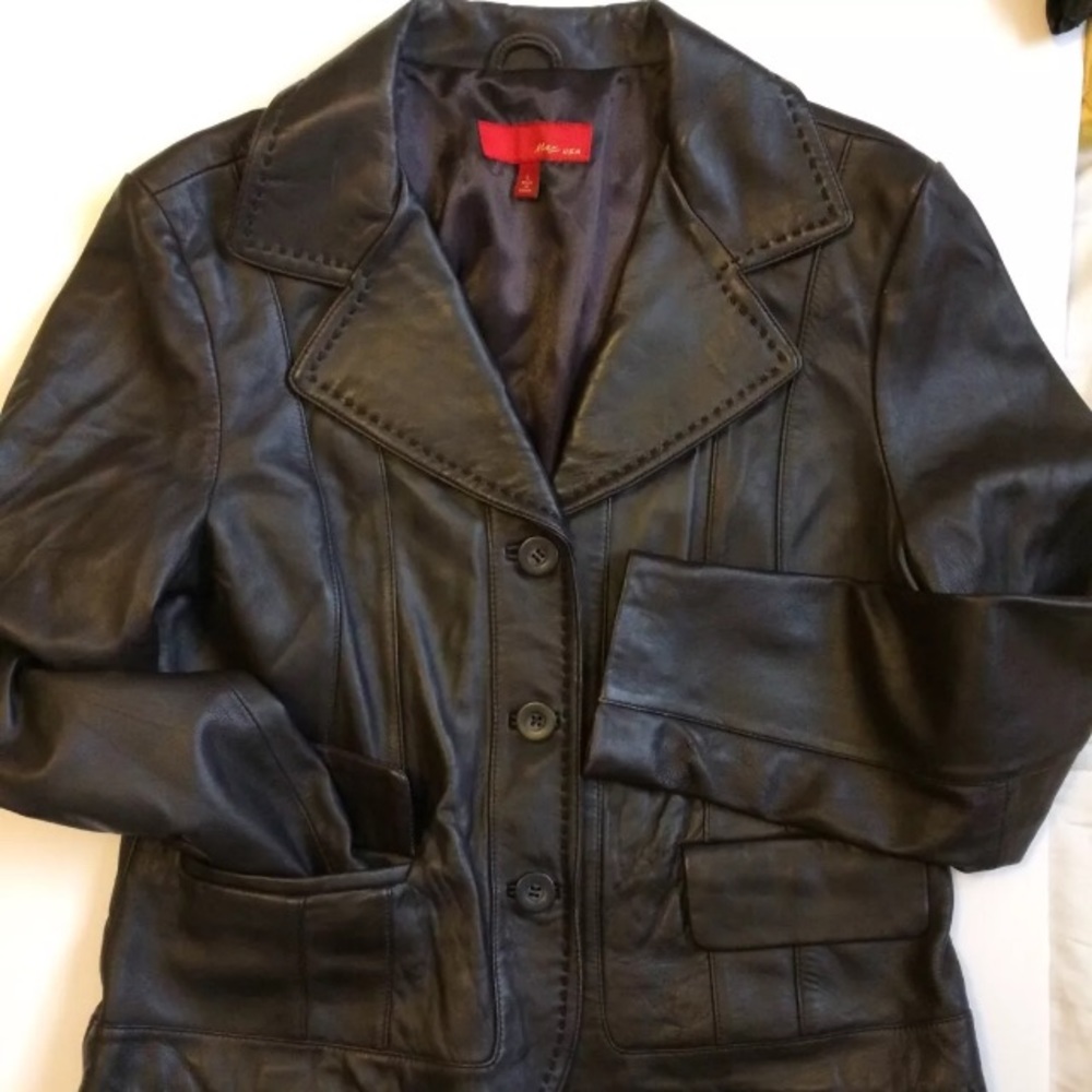 Ladies MAX USA Genuine Leather Jacket