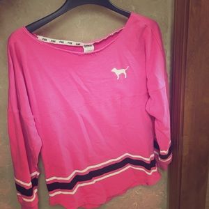 Victoria's Secret oversized jersey shirt.