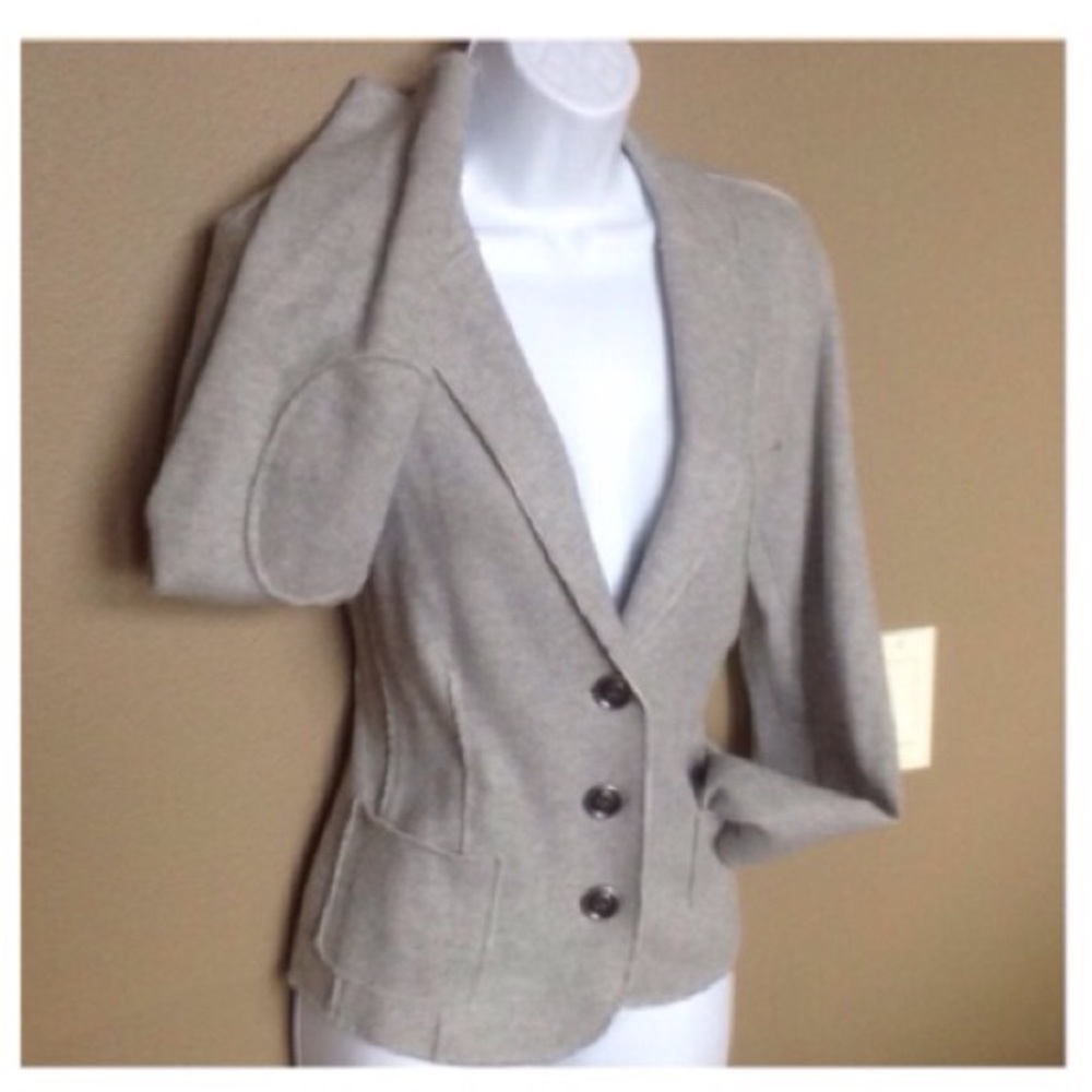 🍃💕People Like Frank Raw Edge French Terry Blazer - Picture 3 of 4