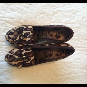 Sam Edelman Cheetah Loafer wedges