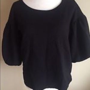 Postmark by Anthropologie Bell Sleeve textured top