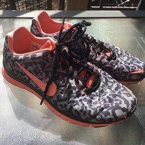 leopard workout shoes