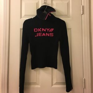DKNY Fashion Long Sleeve Turtle Neck