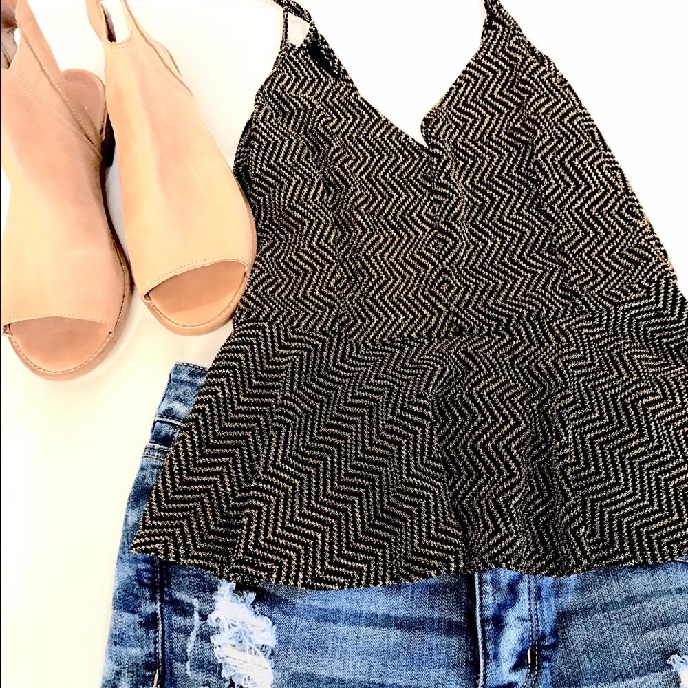 Vintage peplum top size medium