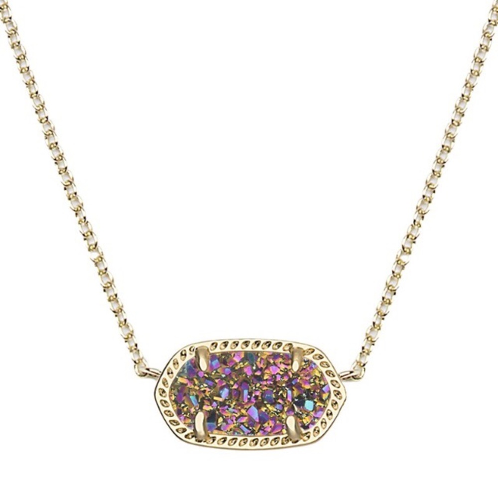Kendra Scott Multi Drusy Elisa Necklace