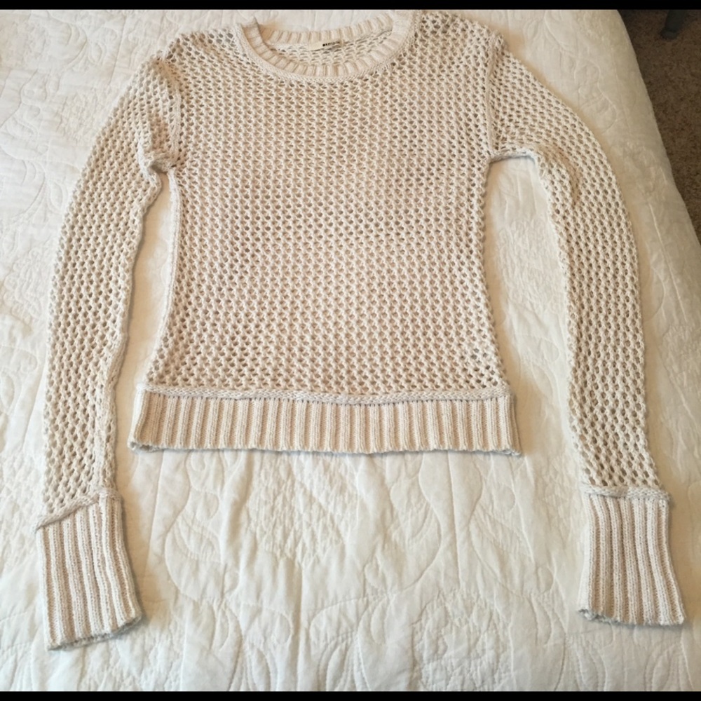 LAmade crocheted cream sweater
