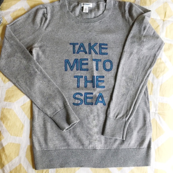 Old Navy Sweaters - Old Navy "Take Me To The Sea" Sweater