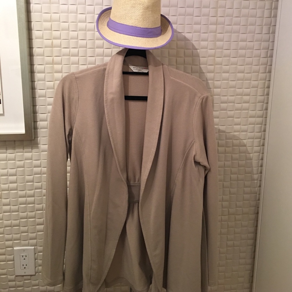 Beige open sweater from Boston Proper