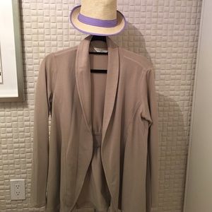 Beige open sweater from Boston Proper