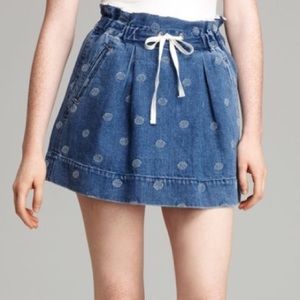 Marc by Marc Jacob's Denim Drawstring Skirt
