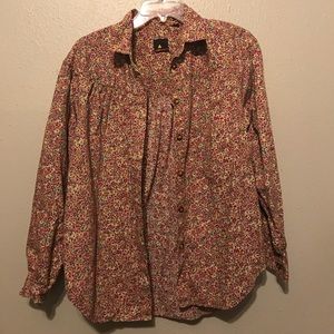 Vintage Liz sport, flower print button down