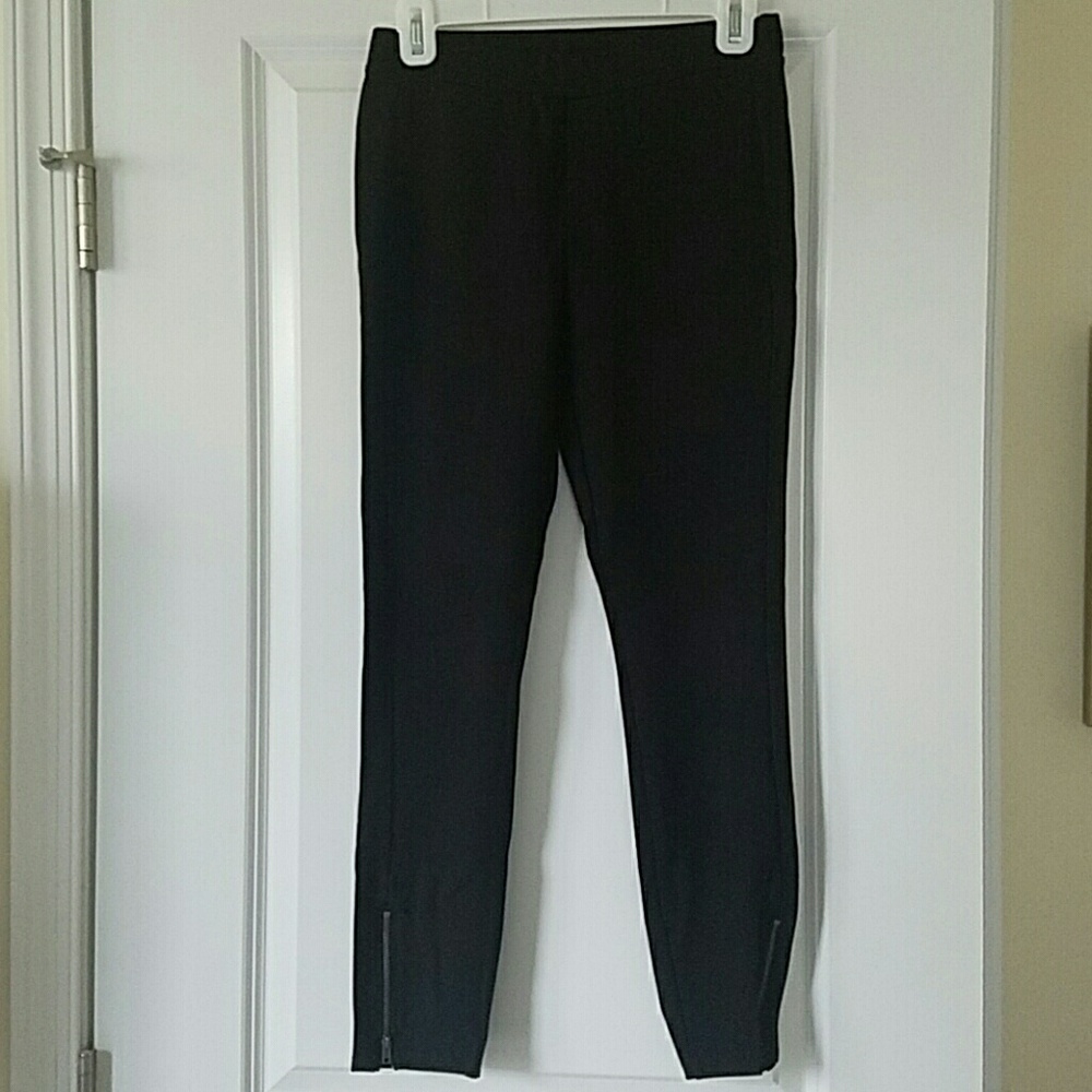 Ella Moss Ponte legging with ankle zippers small