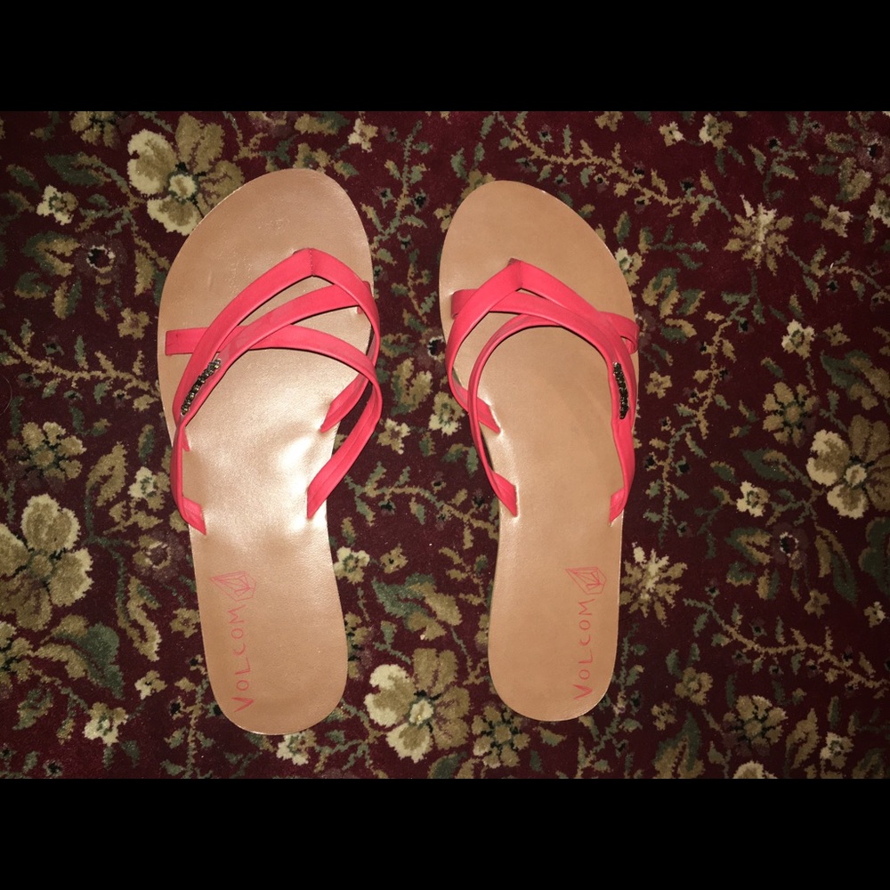 Volcum red sandals