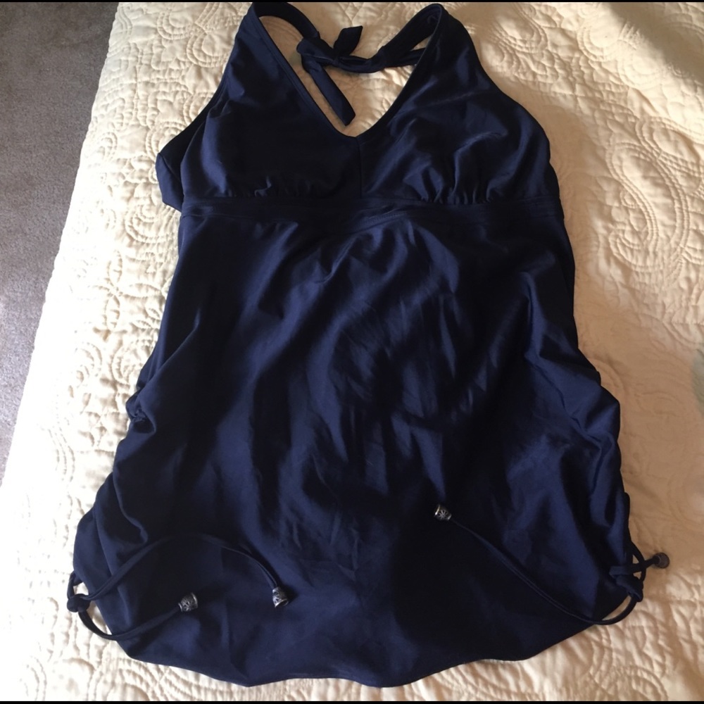 Liz Lange Black XXL Maternity one piece swim suit