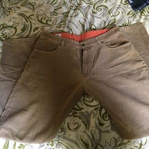 Lacoste Men's Brown Corduroy Pants