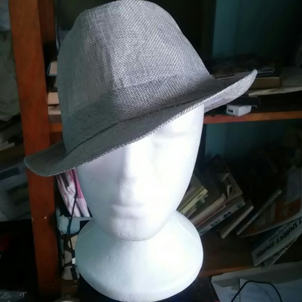 Fashion Fedora, Gray, Panama Style.
