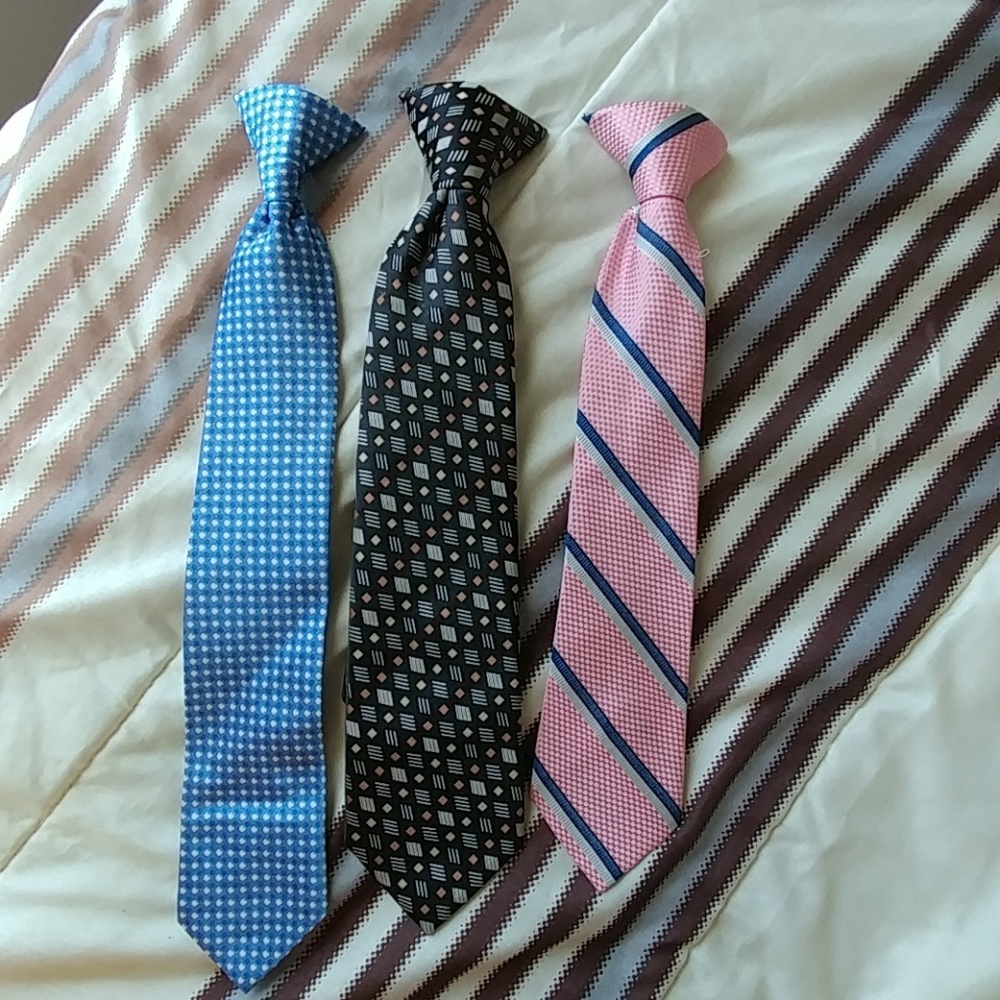 3 boys neckties