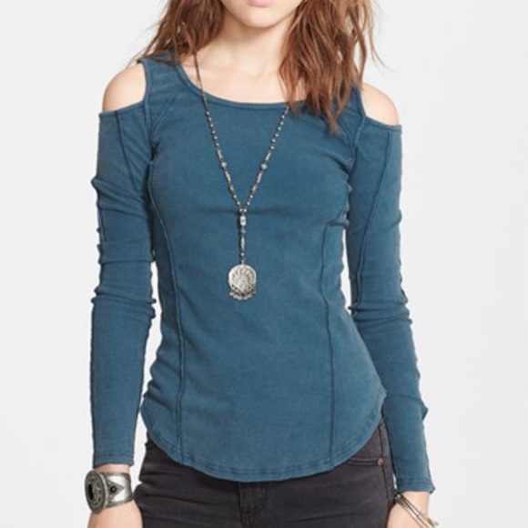 Free People Tops - Free People Cold Shoulder Henley