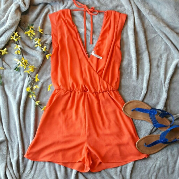 Mono B Pants - Mono B coral sleeveless romper