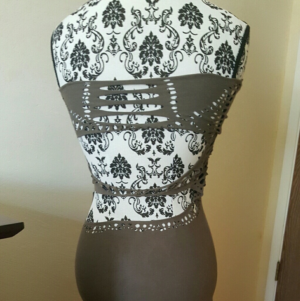 Handcrafted strapless dress, made in Isreal by an