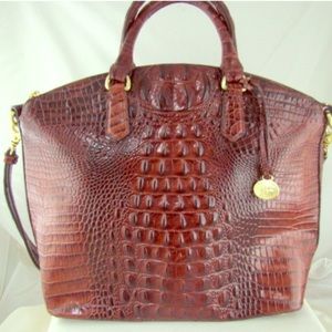 Brahmin Duxbury Melbourne Satchel Pecan