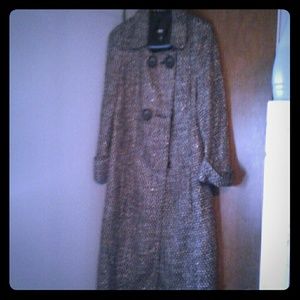 Black and white Mossimo coat