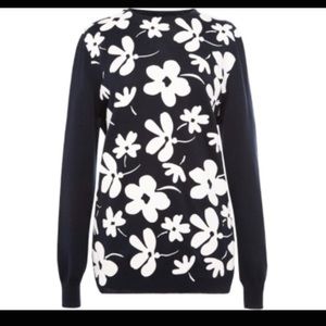 Marni Ink Flowers Crew Neck