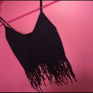 Cute Fringe crop top
