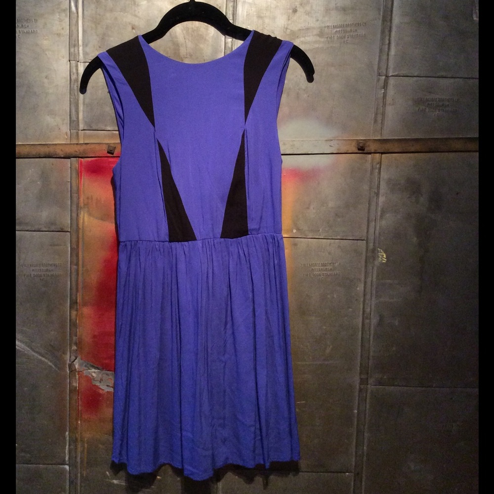 Adorable blue and black Impulse dress