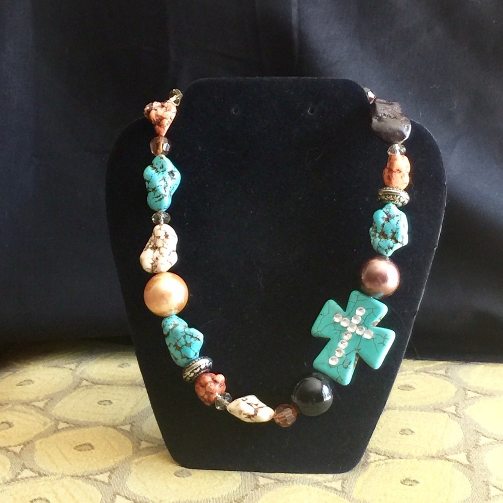 Vintage cross necklace